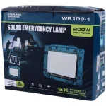 پروژکتور شارژی خورشیدی مدل W8109-1 اورجینال - Image 6