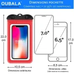 کاور ضدآب اوبالا مدل IPX8 مناسب برای گوشی موبایل تا سایز 7.2 اینچ - Image 3