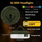 چراغ کمپینگ شارژی ریسه دار RGB مدل LL-B50 - Image 6