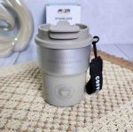 تراول ماگ استیل ضد زنگ دو حالته مدل AMSZM ظرفیت 300ml با بند COFFEE - Image 2