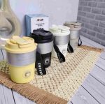 تراول ماگ استیل ضد زنگ دو حالته مدل AMSZM ظرفیت 300ml با بند COFFEE - Image 8